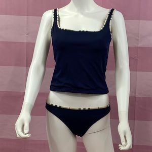 Burberry Tankini Navy Blue sz Large